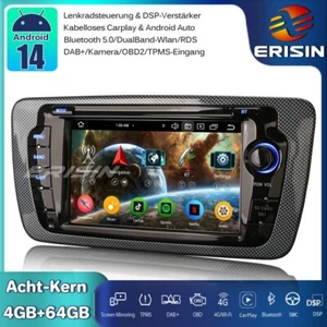 8-Kern DAB+Android 14 Autoradio Navi für SEAT IBIZA CarPlay DSP OBD2 Wifi RDS 4G - Bild 1 von 20