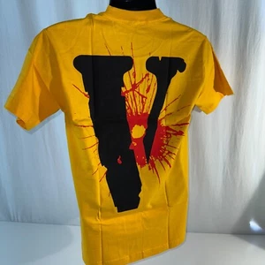 Vlone NBA Youngboy Top Never Broke Again T-Shirt Size Small Yellow Rap Tee NEW - Picture 1 of 8