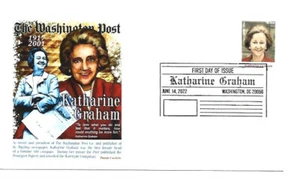5699 Katharine Graham Panda Cachets, FDC pictórico - Imagen 1 de 1