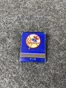 Libro de cerillas vintage con logotipo de los Yankees de Nueva York Don Howard sin usar coleccionable rojo azul - Imagen 1 de 7