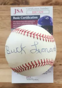 Béisbol de la Liga Nacional firmado por Buck Leonard con certificado de autenticidad JSA Homestead Grays - Imagen 1 de 5