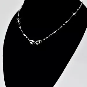 Collar de cadena de plata esterlina .925 clásico plata sólida real (torcido) - Imagen 1 de 3