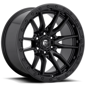 22x10 -13 Fuel 1PC D679 Rebel 6x5.5 Matte Black Wheels (Set of 4) - Picture 1 of 1