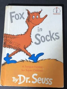 1965 Vintage "Fox in socks" written by DR. SEUSS 1st edition - Imagen 1 de 7