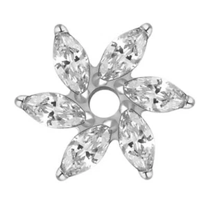 Titan Rosette für Schaft 1,2mm Innenschraube oder Microdermal - Bild 1 von 3