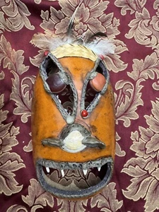 Vintage hängende Kürbis Maske - Bild 1 von 7