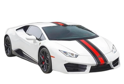 Pegatina gráfica a rayas de carreras para Lamborghini Huracan Aventador capó techo trasero Foto 1 de 4