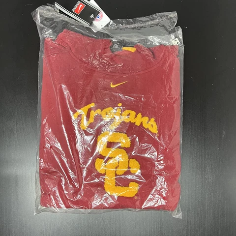 NEW Vintage Nike USC Trojans Hoodie Sweatshirt Southern California Men's Large Cover