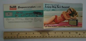 Dejur Grundig Supercorder C100 Tape Recorder Vintage Folder Advertising - Picture 1 of 2