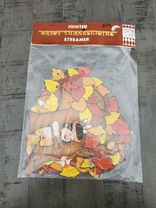 New Vintage 1982 BEISTLE Jointed Banner HAPPY THANKSGIVING Party Decoration #1 - Picture 1 of 4