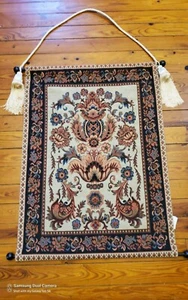 vintage bombay Co. jacquard tapestry wall hanging made in india. - Picture 1 of 1