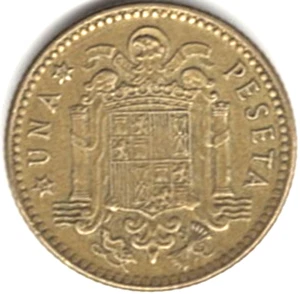 1979 SPAIN ONE PESETA ~ YOU GRADE IT. stk 8 - Picture 1 of 4