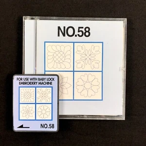Quilting & Outlines Embroidery Designs card #58 for Deco Brother Baby Lock White - Picture 1 of 8