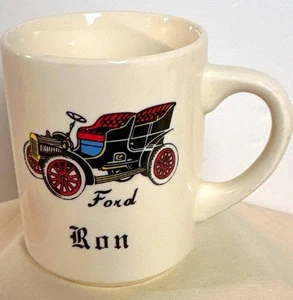 Ron Ford Kaffeebecher Tasse Antik Auto Auto Heiß Kalt Getränk - Bild 1 von 5