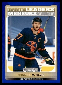 2021-22 O-Pee-Chee Blue Border Connor McDavid Edmonton Oilers #584 - Picture 1 of 2