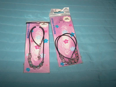 2x Partner-Halsketten Message-Chains Kautschukband Freundschaftskette DEPESCHE❤️ - Bild 1 von 4