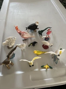 Safari Ltd Lot Of 13 Owls Flamingo Eagle Cockatoo & More Wings Of The World New! - Picture 1 of 16