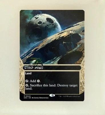 MTG: Strip Mine (0040) (Borderless) Edge of Eternities: Stellar Sights Reg NM - Image 1 of 2
