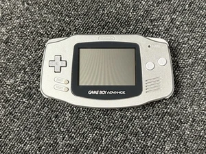 GBA Platinum/Silver Nintendo Game Boy Advance AGB-001 Tested/Working - Picture 1 of 2