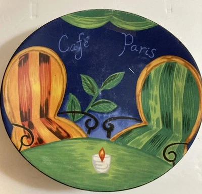 Cafe Paris 4 Pack 8 1/2” By 7 3/4” Furio Cafe’ 4014-46 Plates. No Chips,cracks - Image 1 of 3