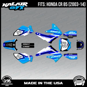 Graphics Kit for Honda CR 85 2003-2014 CR85 IMPERATOR - Cyan - Picture 1 of 4