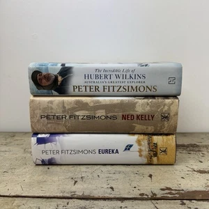 Peter Fitzsimons Bundle x3 Hardcover Books Ned Kelly Eureka Hubert Wilkins - Picture 1 of 6