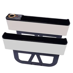 2pcs Rechargeable Seat Gap Storage Box Phone Holder Organizer Universal we - Picture 1 of 10