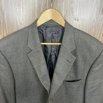 Jack Victor Montreal Sport Coat Mens 46R Brown Multicolor Silk Three Buttons - Image 1 of 4