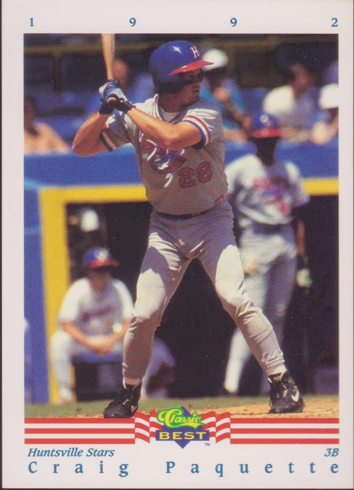 1992 Classic Best #138 Craig Paquette Huntsville Stars Baseball Card RC - Image 1 of 1