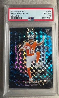 2024 帕尼尼马赛克 Genesis SSP 特洛伊富兰克林新秀 psa 10 丹佛野马  — 第 1/2 张图片