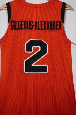 Camiseta deportiva de baloncesto firmada por Shai Gilgeous-Alexander SGA del equipo Canadá Juegos Olímpicos LOA*** Foto 1 de 4