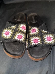 Muk Luks Women's Gigi Crochet Slip-On Sandal size 8.5-9 new - Picture 1 of 3