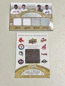 Upper Deck Ballpark Collection Eight Swatch Ortiz Hafner Delgado Hanley Mora Hal - Picture 1 of 7