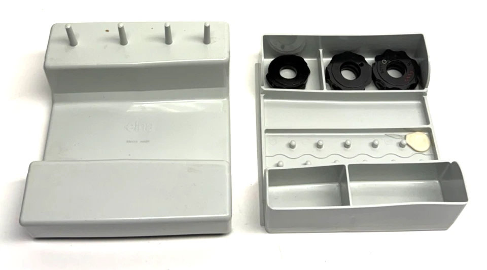 Vintage - Elna 62C Sewing machine Accessory Box with Supplies - Image 1 of 4