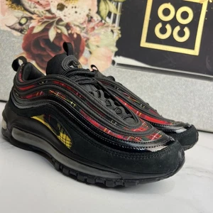 Used Nike Air Max 97 SE Tartan AV8220-001 Sneakers SZ 5.5 - Picture 1 of 7