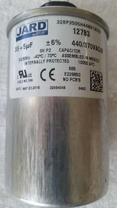 Condensador de doble funcionamiento motor Mars 12783 redondo 35 + 5 uf MFD / 370 voltios - Imagen 1 de 3