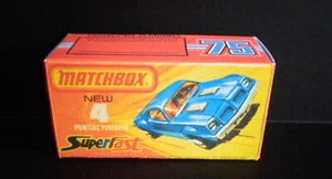 Caja de reproducción de pájaros de fuego Matchbox Superfast No.4 solamente. - Imagen 1 de 6