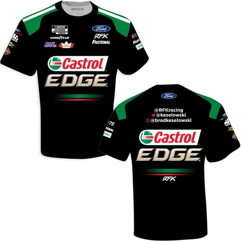 Brad Keselowski 2023 Castrol Sublimated Uniform Pit Crew T-Shirt Cover