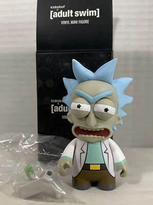 Kidrobot Adult Swim Vinyl Mini figure Series 1 - Angry Rick (Rick and Morty) - Image 1 of 2
