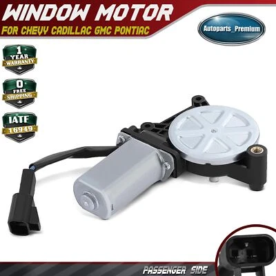 Motor de ventana lateral derecho pasajero con 2 pasadores para Chevy Cadillac GMC Pontiac Foto 1 de 4