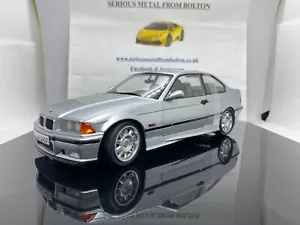SOLIDO 1803913 1990 BMW M3 (E36) COUPE SILVER 1:18 SCALE - Picture 1 of 14