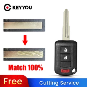 BLADE CUT by PHOTO Car Key Case For Mitsubishi Eclipse Outlander Mirage lance - Imagen 1 de 9