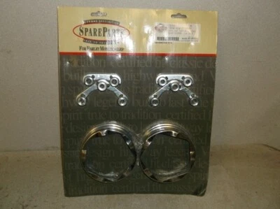 Cubierta de cubo decorativa cromada para Harley-Davidson FXST Softail y Fxwg Wide Glide Foto 1 de 4