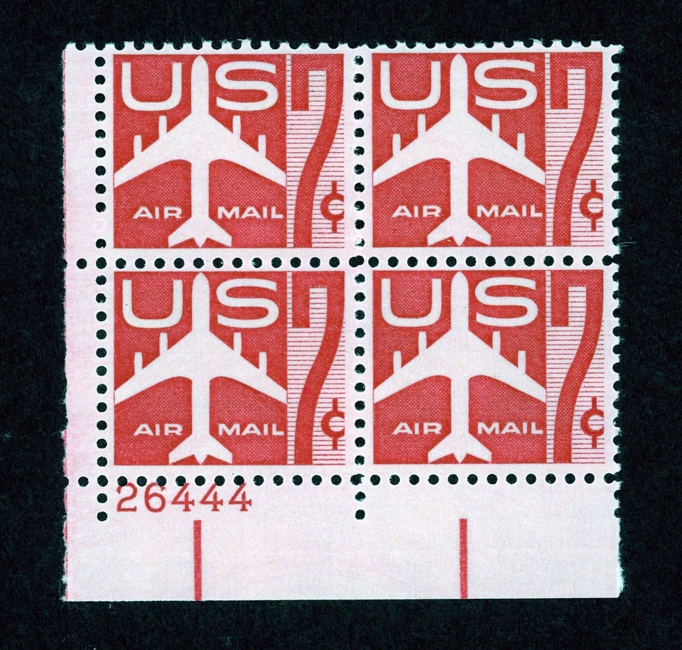Stamps United States, Scott # C60 Mint NH plate block - Image 1 of 1