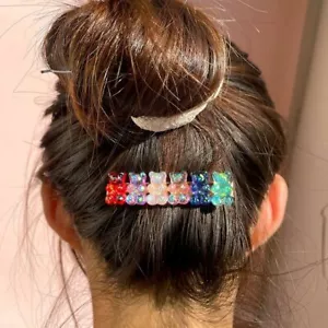 Candy Color Gummy Bears Hair Clips Shiny Barrette Cute Cartoon Animal Hairpin - Picture 1 of 12