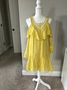 Vestido de manga enrollable transparente alto y bajo hecho en Italia Polita Talla S/M Mezcla de seda - Imagen 1 de 20