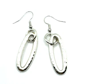 Brighton Brillante Suave Ovalado Aros Plata Cepillada Versátiles Pendientes Colgantes Personalizados - Imagen 1 de 6