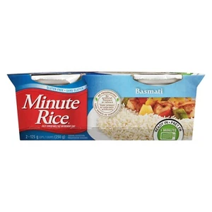 6 X Minute Rice Basmati Rice Cups Gluten Free 2 X 125g Each Pack -Free Shipping - Picture 1 of 4