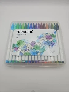 Monami Pluspen 3000 Water Based Pen 36 Set - Picture 1 of 4
