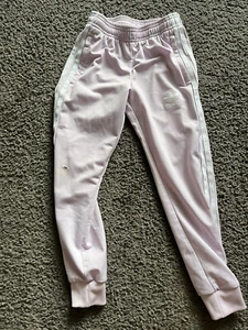 Adidas Girls tapered Leg Regular Fit Soccer Pants Joggers XS Purple - Picture 1 of 7